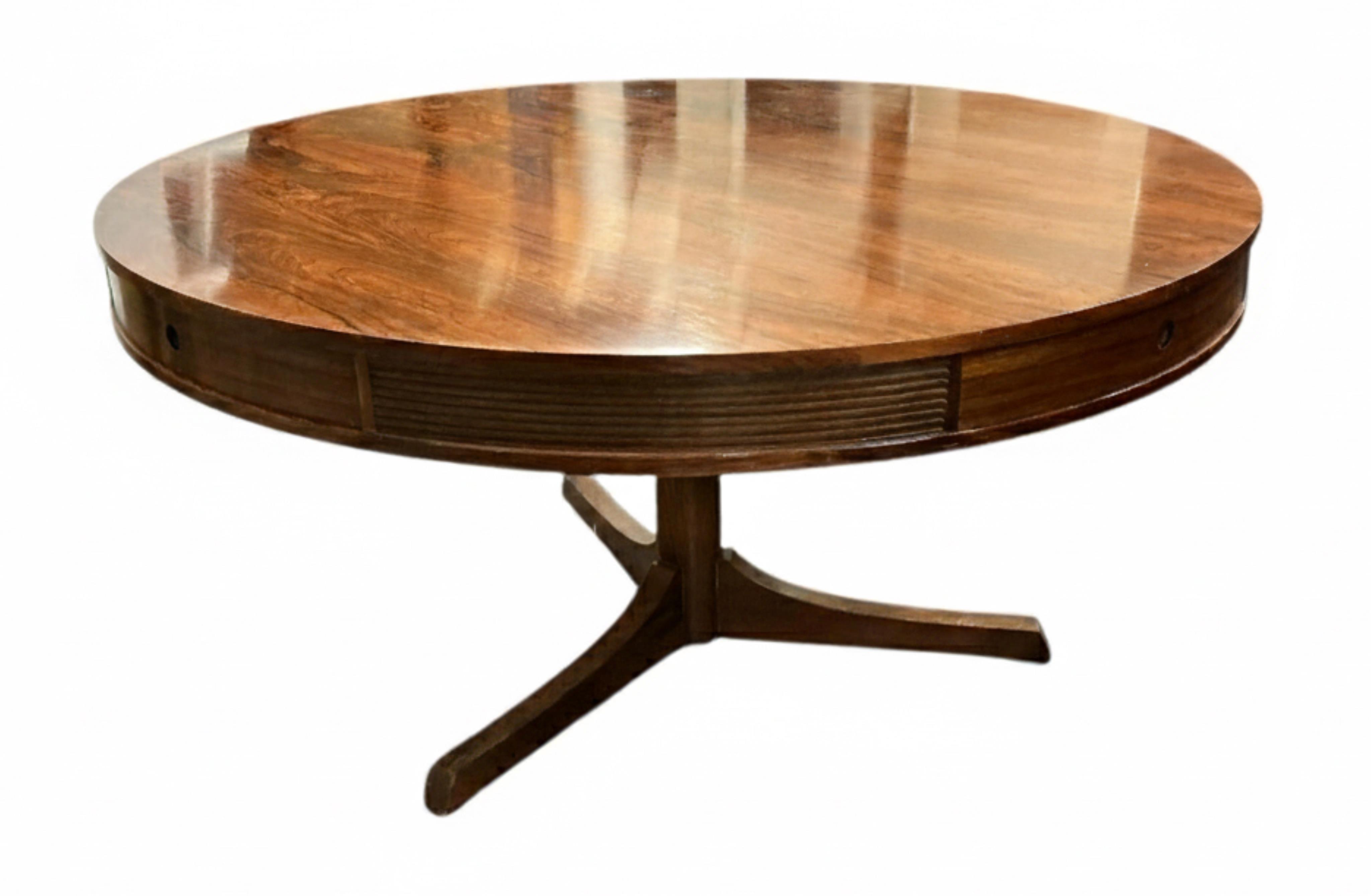Robert Heritage (1927-2008) for Archie Shine: A 'Bridgford' rosewood drum dining table